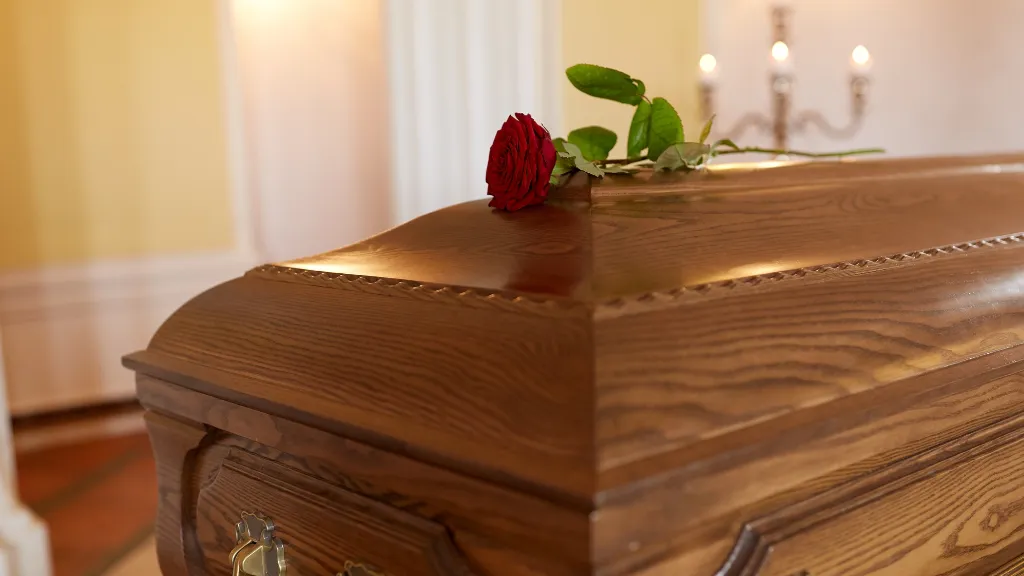 Attending service cremation ceremony